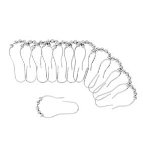 ANSIO Plastic Shower Curtain Rings Hooks for Bathroom Shower Window Rod (12  Pack C shaped White) : : Home & Kitchen
