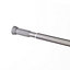 Cooke & Lewis Nira Metal Chrome effect Extendable Straight Shower curtain rod (L)120cm