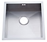 Cooke & Lewis Nitoite 1 bowl Satin Stainless steel Sink