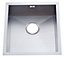 Cooke & Lewis Nitoite 1 bowl Satin Stainless steel Sink