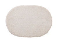 Cooke & Lewis No name White Tufty Oval Bath mat (L)60cm (W)40cm