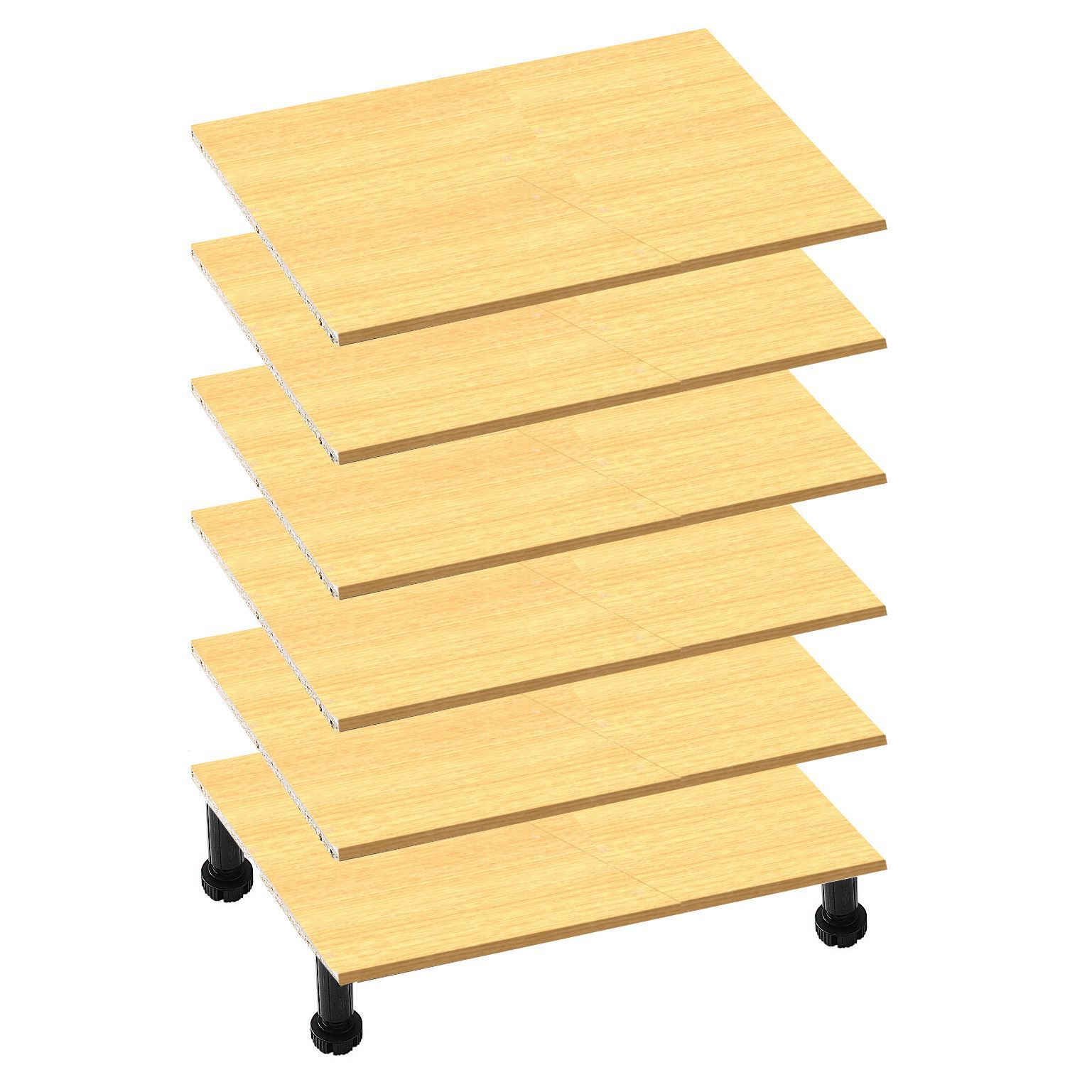 Cooke & Lewis Oak effect 600mm Appliance shelf pack DIY at B&Q