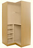 Cooke & Lewis Oak effect Corner wardrobe cabinet (H)2112mm (W)1060mm (D)1040mm