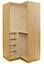 Cooke & Lewis Oak effect Corner wardrobe cabinet (H)2112mm (W)1060mm (D)1040mm