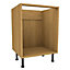 Cooke & Lewis Oak effect Multi-drawer Base cabinet, (W)600mm