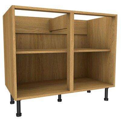 Cooke Lewis Oak effect Standard Base cabinet W 1000mm