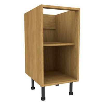 Cooke Lewis Oak effect Standard Base cabinet W 400mm