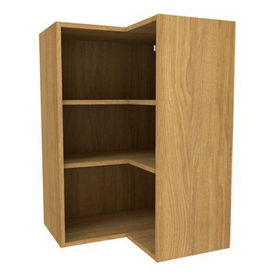 Cooke & Lewis Oak effect Tall Corner Wall cabinet, (W)625mm (D)335mm ...