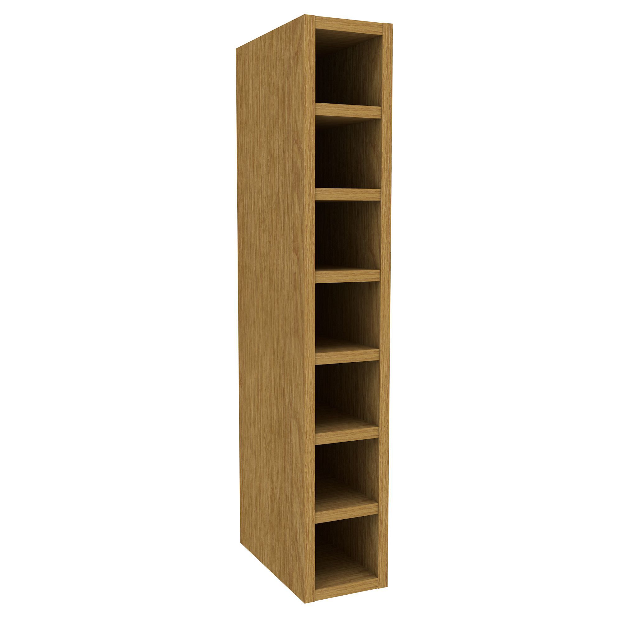 Cooke & Lewis Oak effect Tall Wine rack cabinet, (H)900mm ...