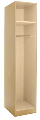 Cooke & Lewis Oak effect Wardrobe cabinet (H)2112mm (W)450mm (D)590mm