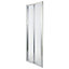 Cooke & Lewis Onega Argenté Silver effect Clear Folding Shower Door (H)190cm (W)90cm