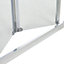 Cooke & Lewis Onega Argenté Silver effect Clear Folding Shower Door (H)190cm (W)90cm