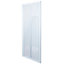Cooke & Lewis Onega Blanc Frosted Strip Bi-fold Shower Door (H)190cm (W)80cm