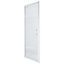 Cooke & Lewis Onega Blanc Frosted Striped pattern Half open pivot Shower Door (H)190cm (W)90cm