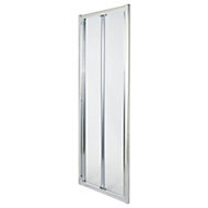 Cooke & Lewis Onega Clear 2 panel Framed Bi-fold Shower Door (W)900mm