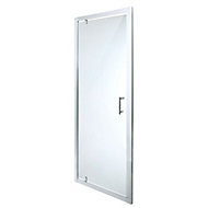 Cooke & Lewis Onega Clear Framed Half open pivot Shower Door (W)800mm