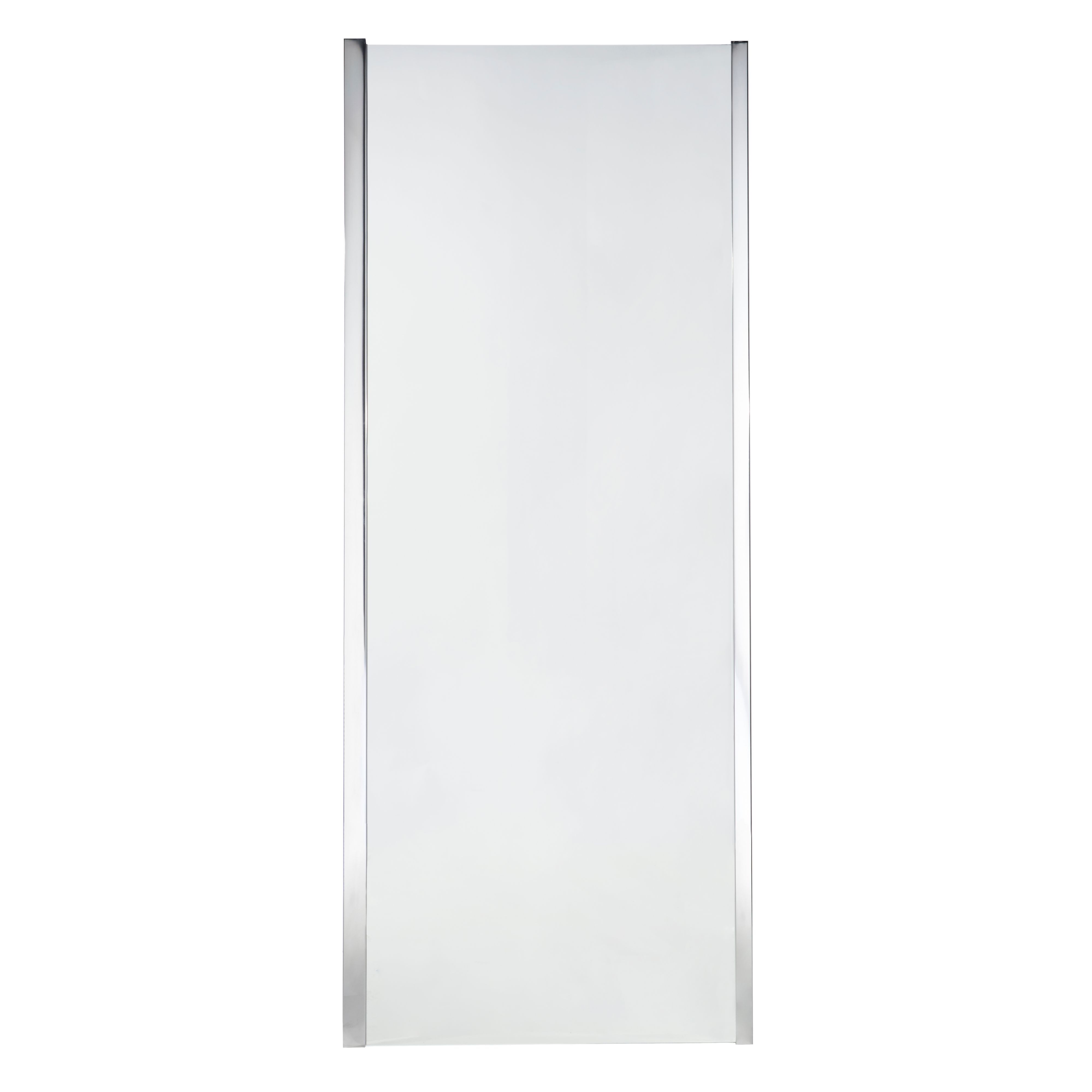 Cooke & Lewis Onega Framed Chrome effect Chrome effect Clear Fixed Shower panel (H)190cm (W)80cm