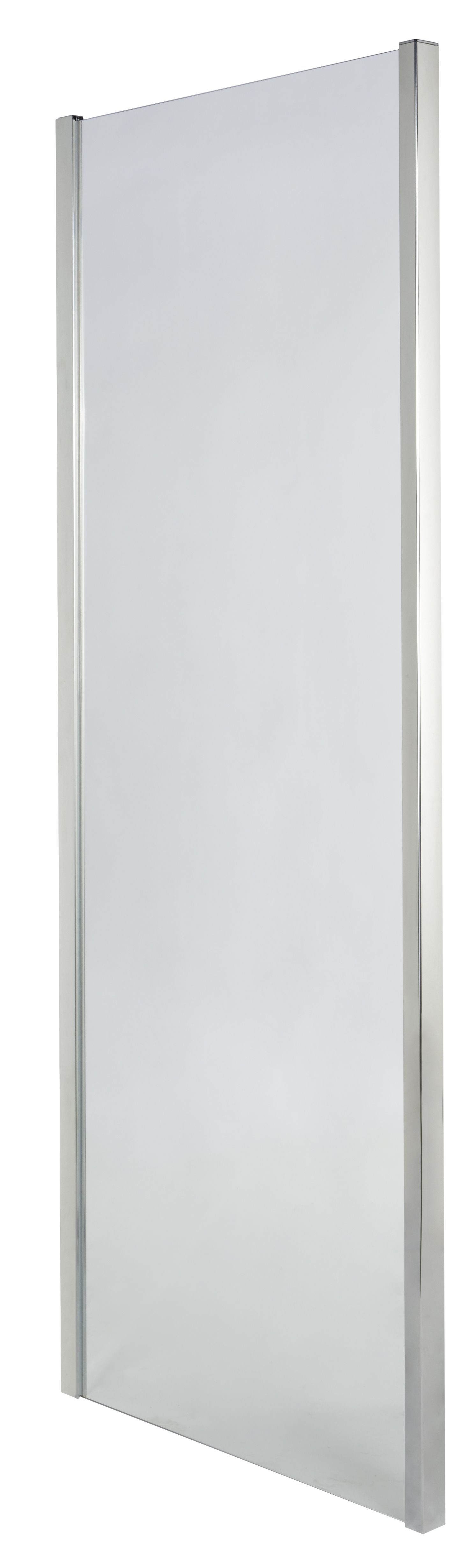 Cooke & Lewis Onega Framed Chrome effect Clear Fixed Shower panel (H)190cm (W)90cm