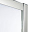 Cooke & Lewis Onega Framed Clear Silver effect Square Shower enclosure - Corner entry double sliding door (W)76cm (D)76cm