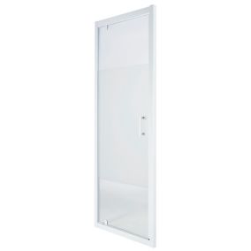 Cooke & Lewis Onega Framed Half open pivot Shower Door (W)900mm