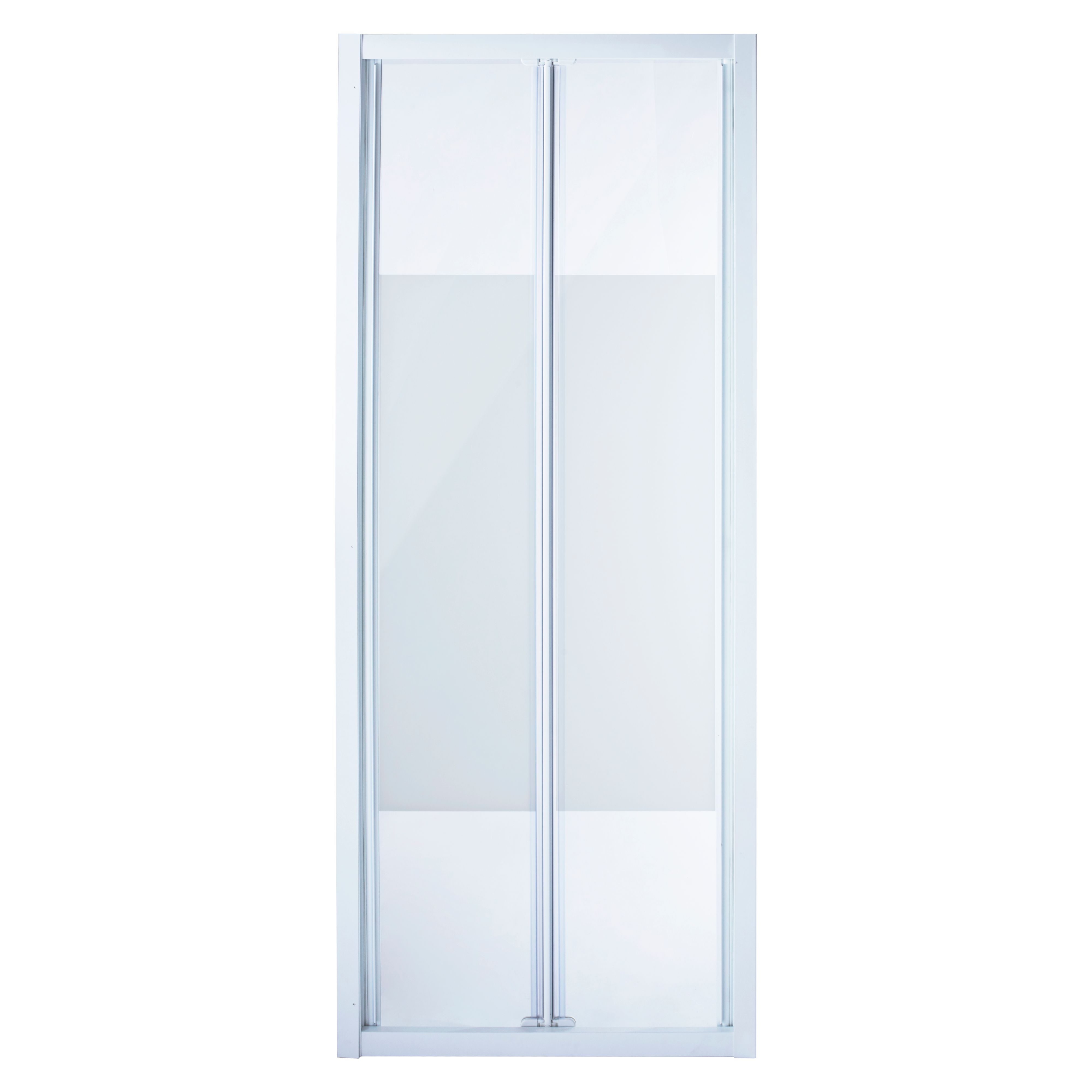 Cooke & Lewis Onega Frosted Bi-fold Shower Door (H)190cm (W)76cm