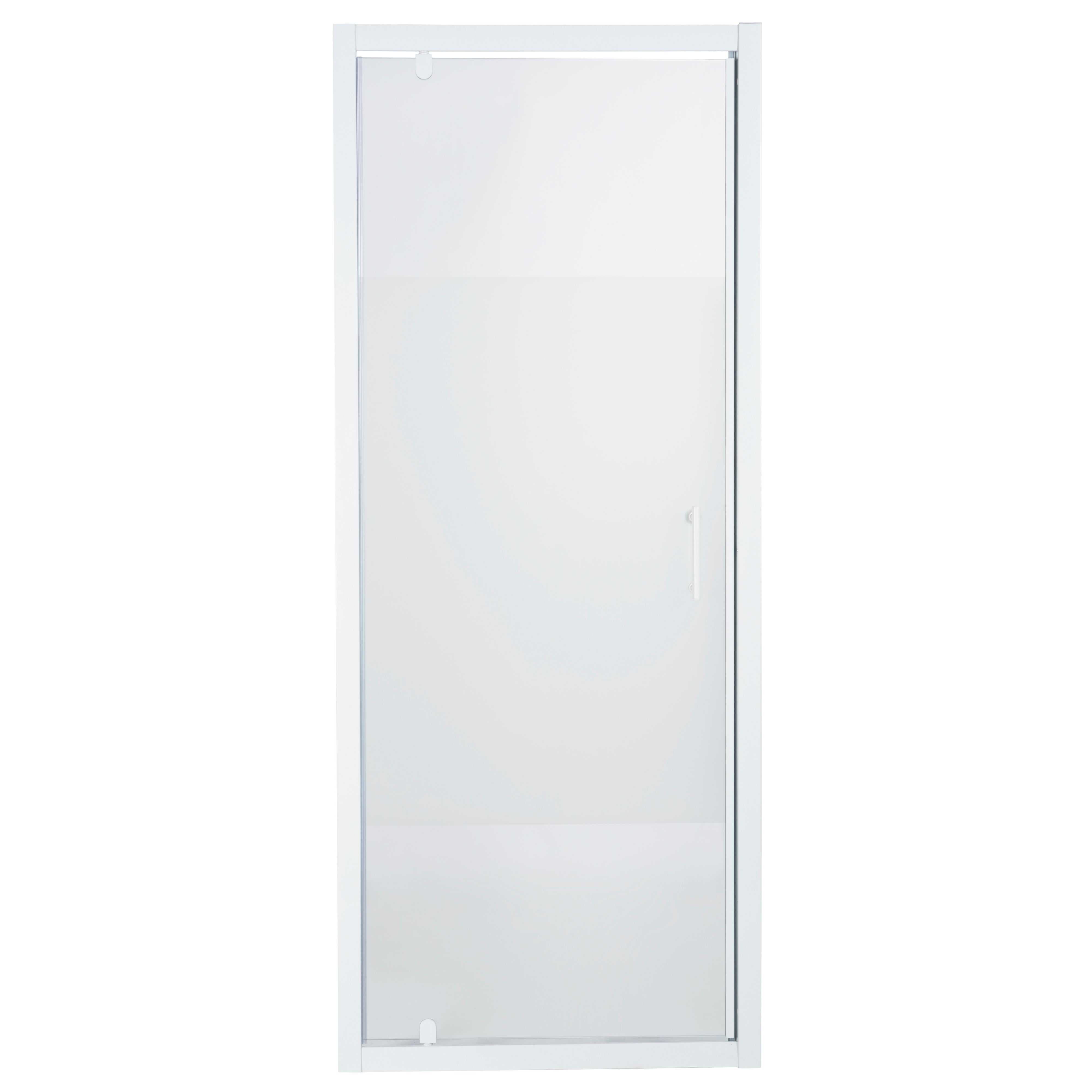 Cooke & Lewis Onega Frosted Pivot Shower Door (H)190cm (W)76cm