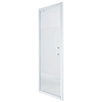 Cooke & Lewis Onega Frosted Pivot Shower Door (H)190cm (W)76cm