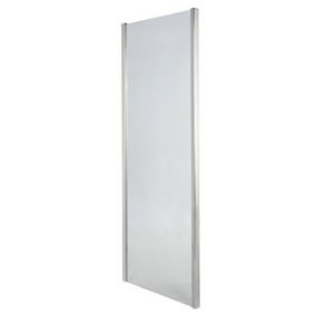 Cooke & Lewis Onega Gloss Transparent Chrome effect Chrome effect Fixed Shower panel (H)1900mm (W)700mm
