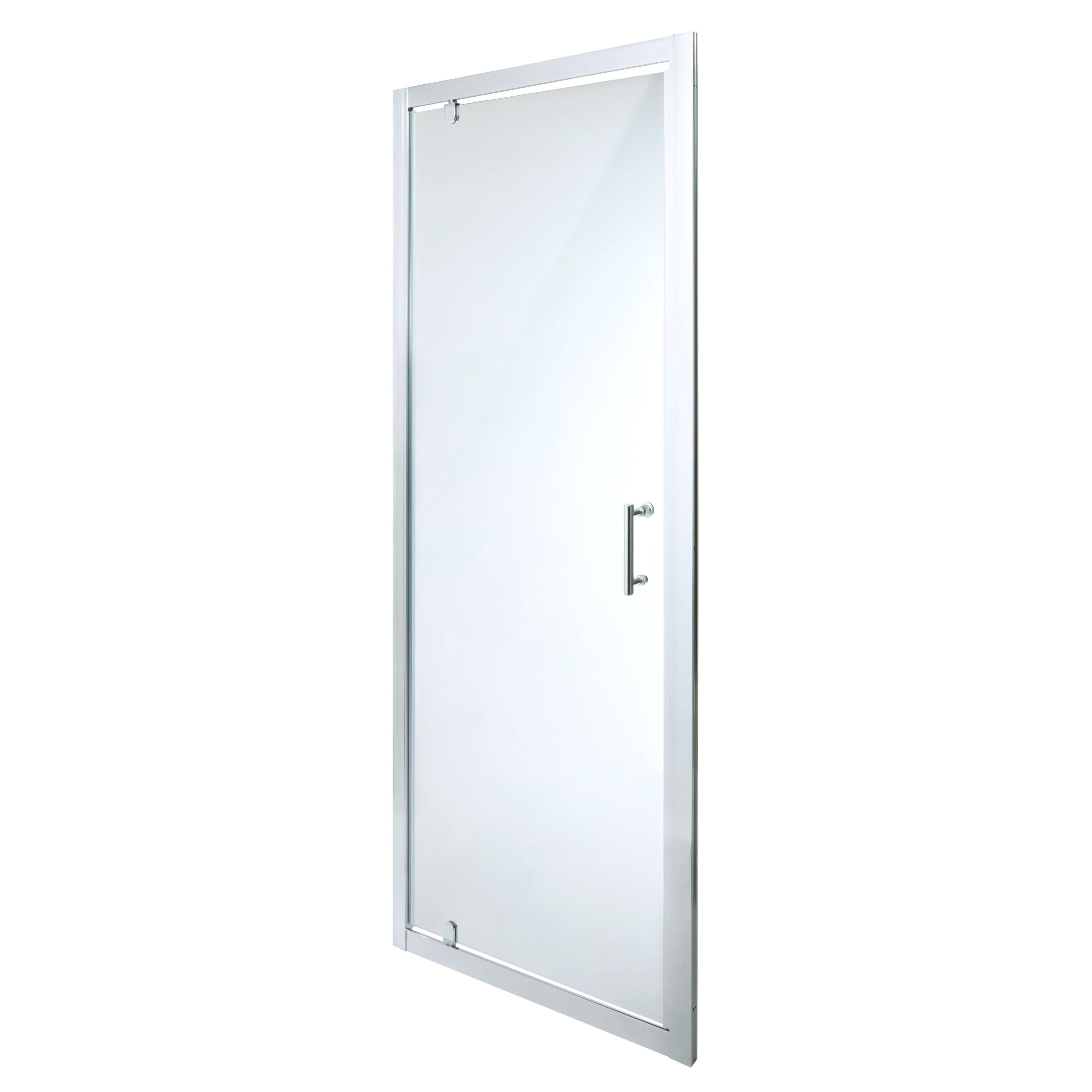 Cooke & Lewis Onega Silver effect Clear Pivot Shower Door (H)190cm (W)76cm