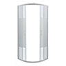 Cooke & Lewis Onega Universal Quadrant Shower Enclosure & tray - Corner entry double sliding door (H)190cm (W)80cm (D)80cm