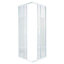 Cooke & Lewis Onega Universal Square Shower Enclosure & tray - Corner entry double sliding door (H)190cm (W)90cm (D)90cm