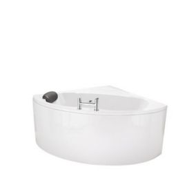 Cooke & Lewis Oval White Corner 0 tap hole Luxury bath (L)1200mm (W)1200mm