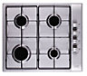 Cooke & Lewis OVFO60 & GI6004X Single Fan Oven & gas hob pack - Stainless steel