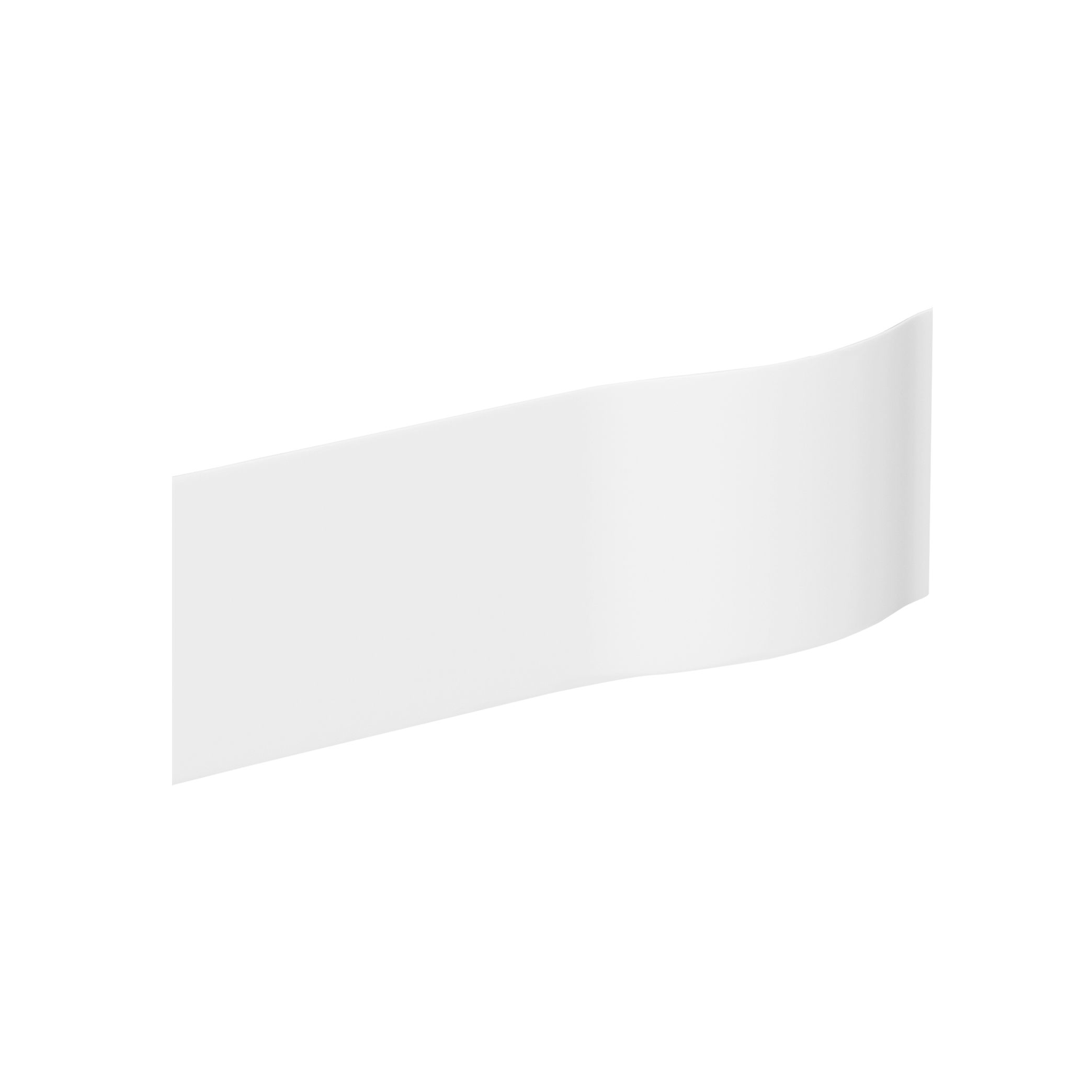 Cooke & Lewis P Bath Gloss White Left or right-handed P-shaped Front Bath panel (H)51.5cm (W ...
