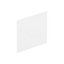 Cooke & Lewis P Bath Gloss White Left or right-handed Straight End Bath panel (H)51.5cm (W)75cm