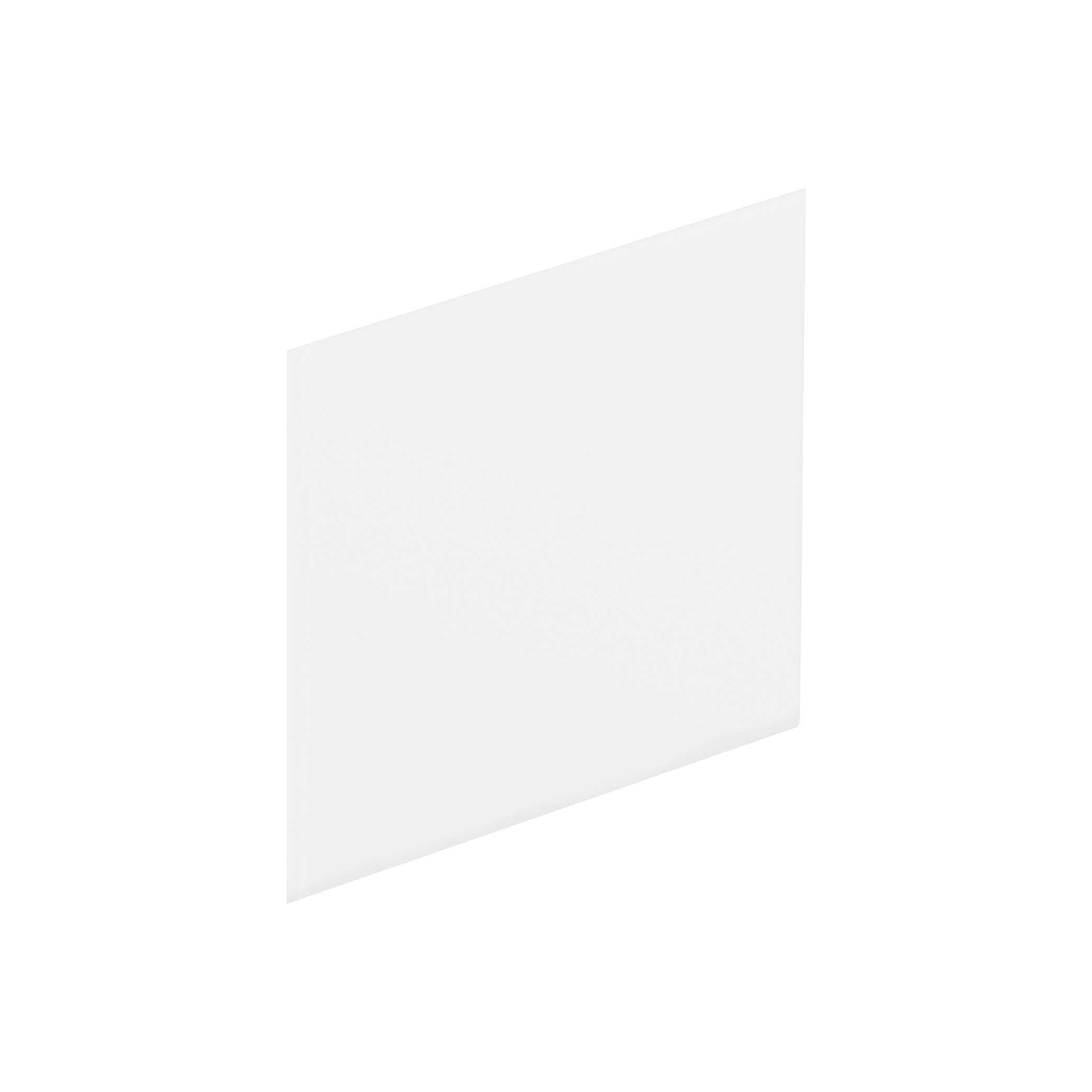 Cooke & Lewis P Bath Gloss White Left or right-handed Straight End Bath ...