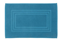 Cooke & Lewis Palmi Blue Rectangular Bath mat (L)80cm (W)50cm