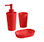 Cooke & Lewis Palmi Gloss Red Plastic Soap dish
