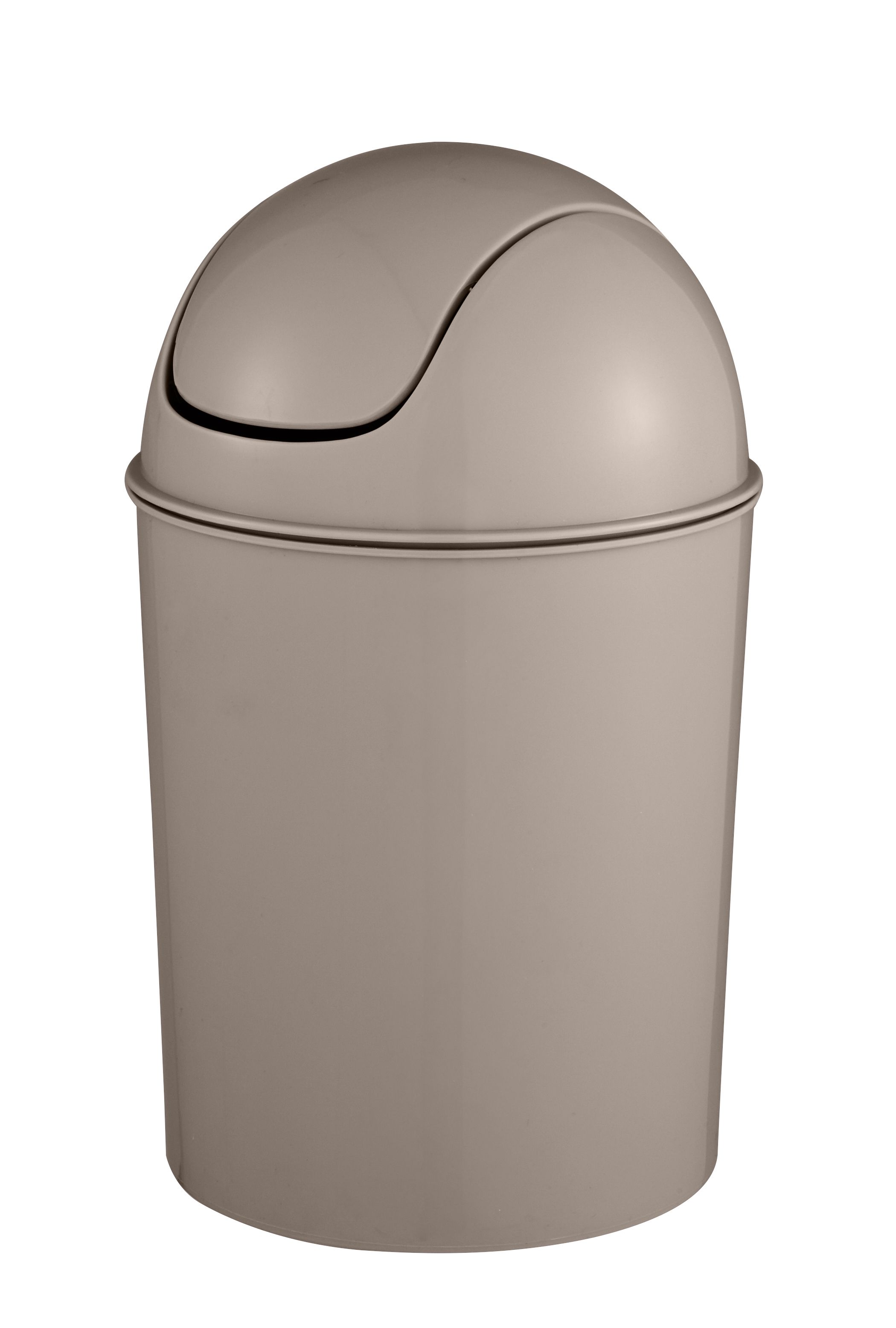 Cooke & Lewis Palmi Greige Plastic Bathroom Bin - 5L