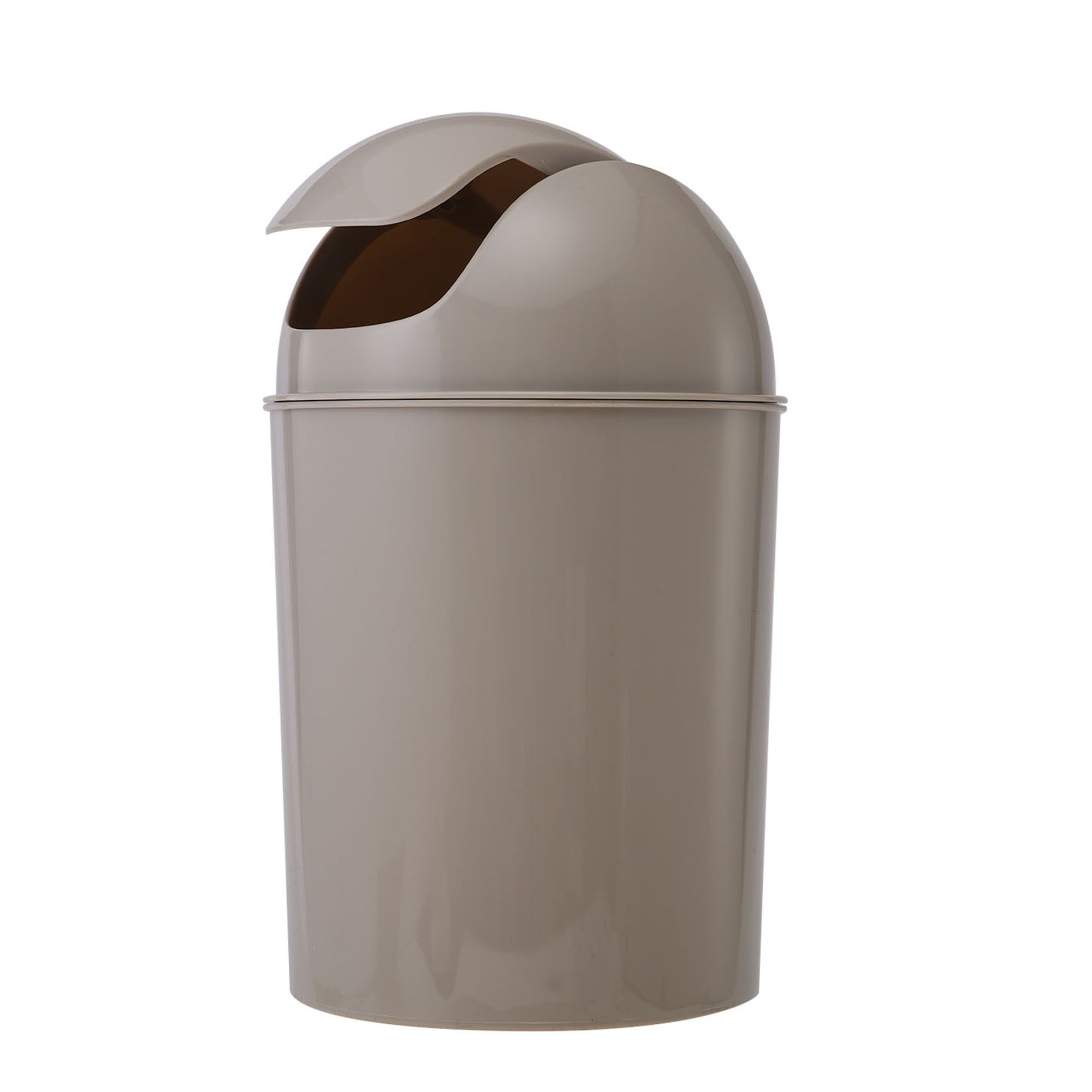 Cooke & Lewis Palmi Greige Plastic Bathroom Bin - 5L