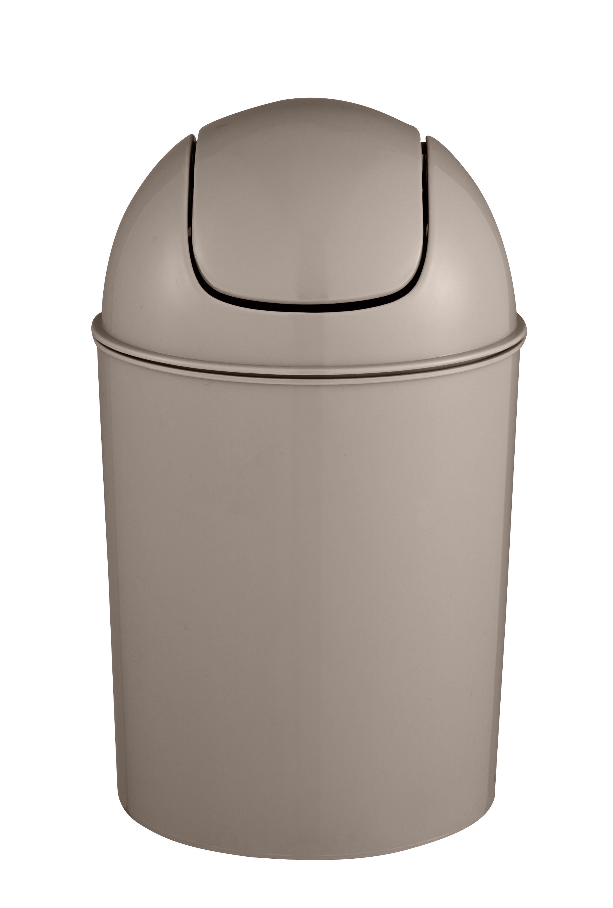 Cooke & Lewis Palmi Greige Plastic Bathroom Bin - 5L