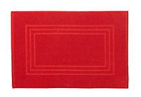 Cooke & Lewis Palmi Red Rectangular Bath mat (L)80cm (W)50cm