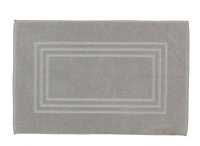 Cooke & Lewis Palmi Silver Rectangular Bath mat (L)80cm (W)50cm