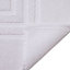Cooke & Lewis Palmi White Rectangular Bath mat (L)80cm (W)50cm