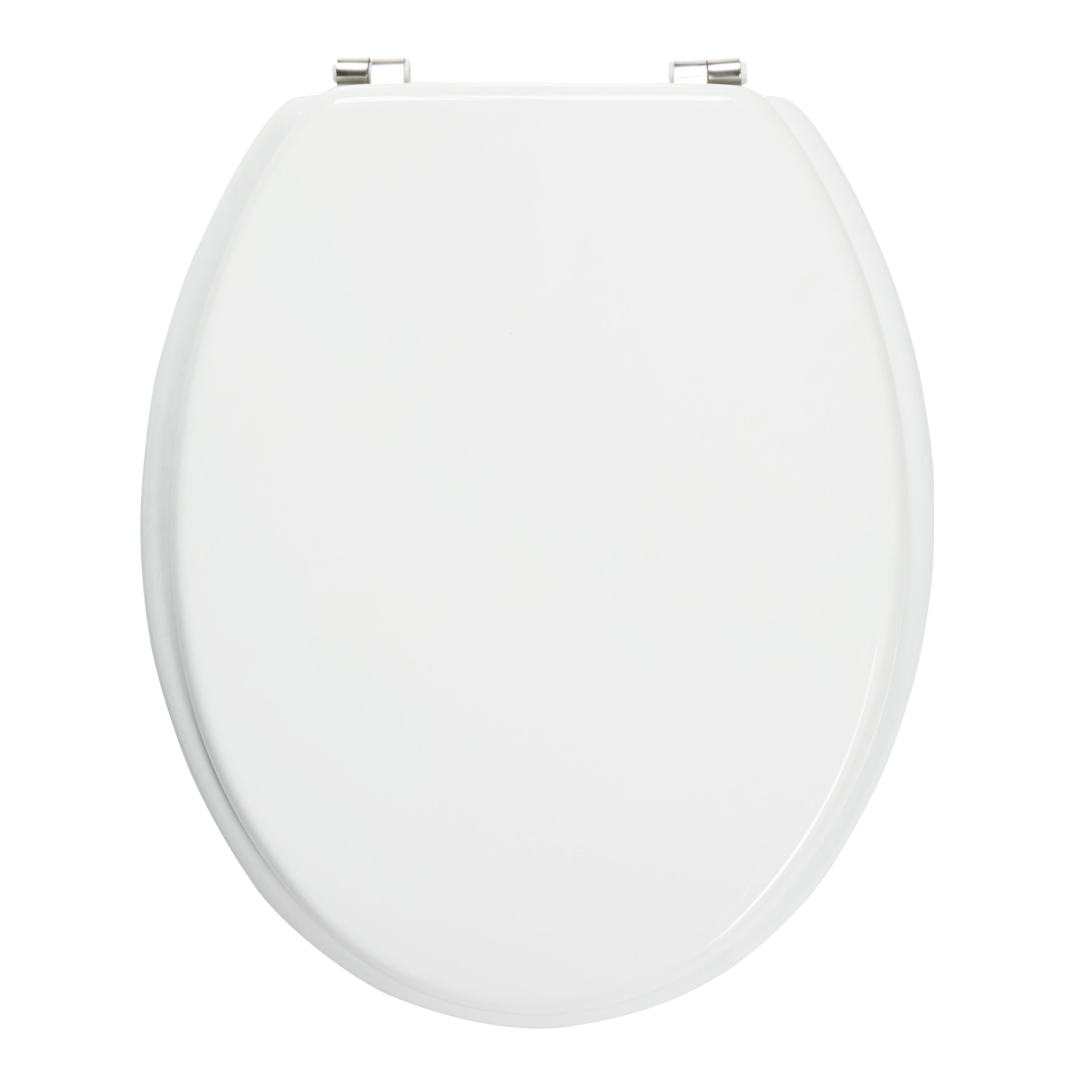 Cooke & Lewis Palmi White Standard close Toilet seat | DIY at B&Q