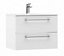 Cooke & Lewis Paolo Gloss White Vanity unit & basin set (W)600mm (H)440mm
