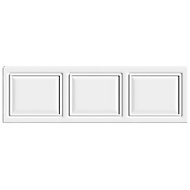 Cooke & Lewis Pienza Deco Gloss White Straight Front Bath panel (W)1700mm