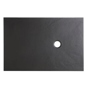 Cooke & Lewis Piro Black Rectangular Shower tray (L)1200mm (W)900mm (H) 27mm