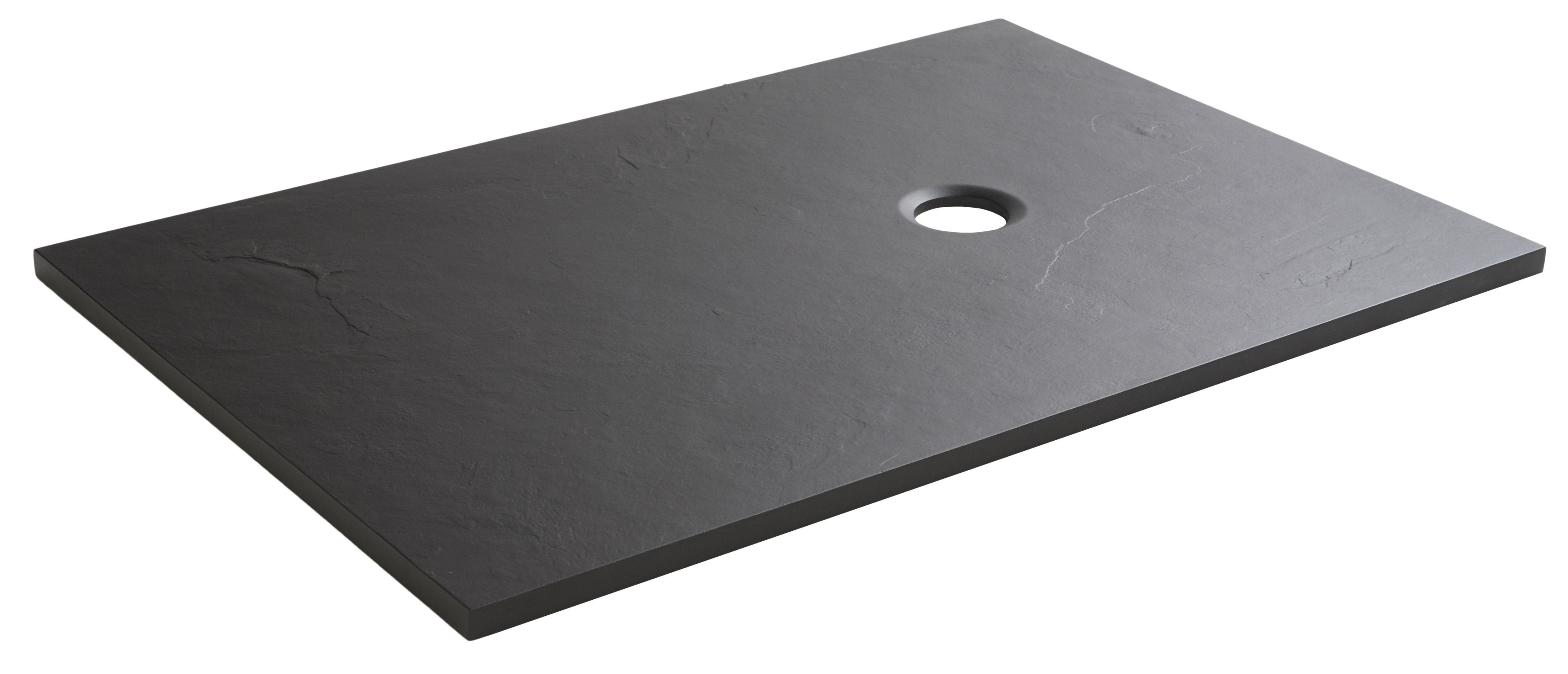 Cooke & Lewis Piro Black Rectangular Shower tray (L)1200mm (W)900mm (H) 27mm
