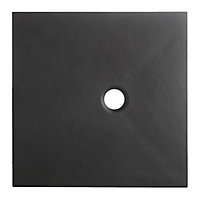 Cooke & Lewis Piro Black Square Shower tray (L)800mm (W)800mm